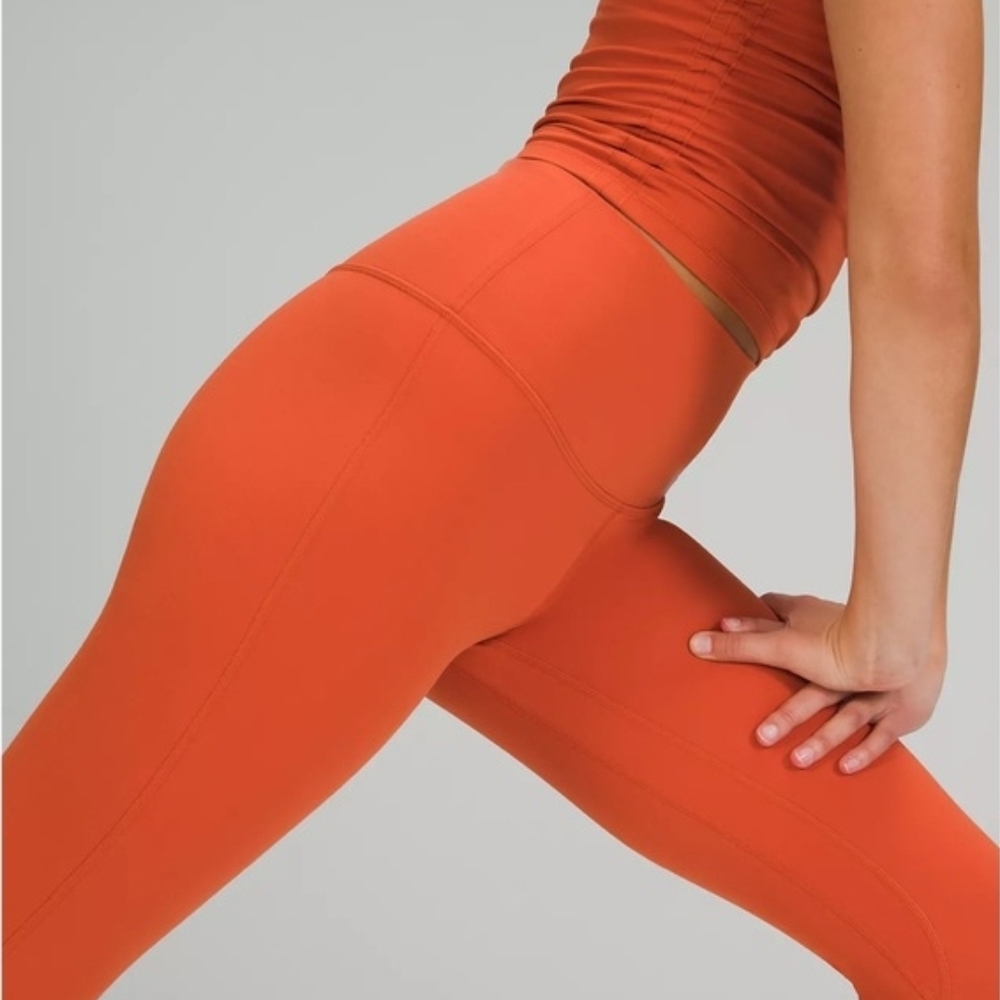 Lululemon Athletica🧡 Vibrant Orange Leggings 🧡BUTTERY SOFT!!!